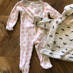 Nordstrom Hedgehog Footed Pajamas - 6 months